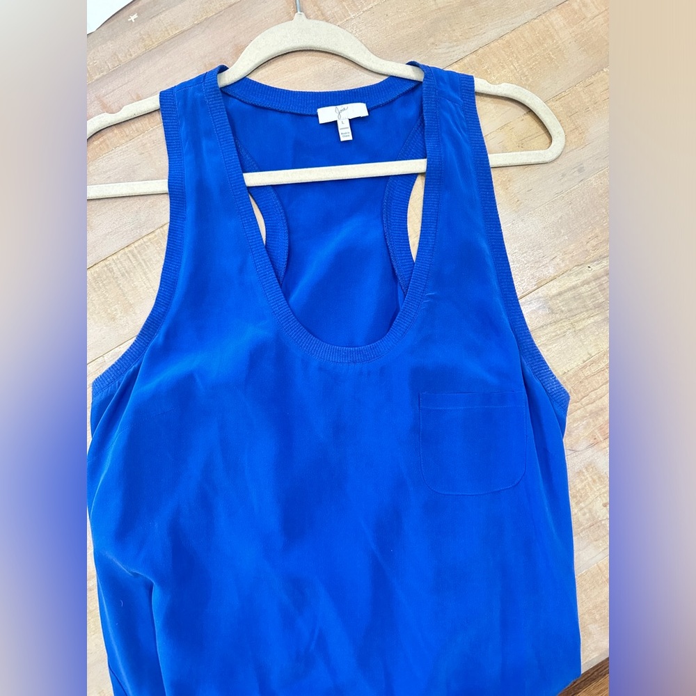 Joie Silke cobalt blue Racerback top tank blouse